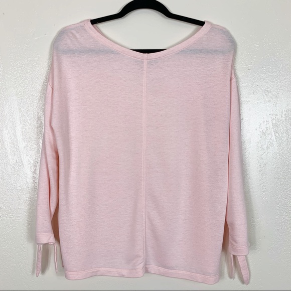 LOFT pink 3/4 sleeve top - Picture 2 of 6